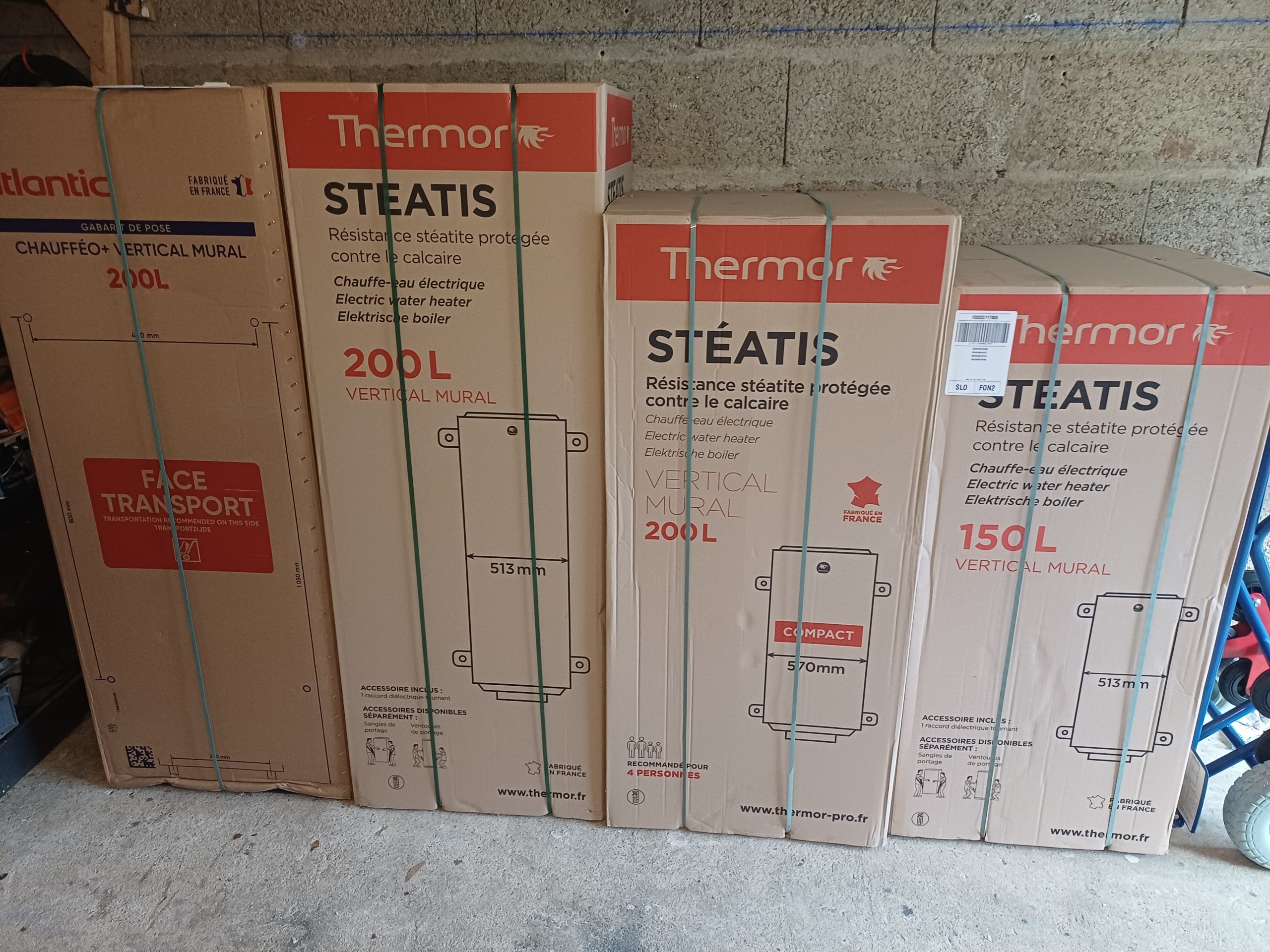 stock de chauffe-eau thermor